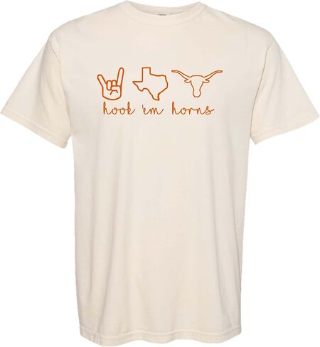 قميص Hook em Horns Texas - تي شيرت Boho Cow - قميص رعاة البقر في تكساس متعدد الألوان للجنسين in Saudi Arabia