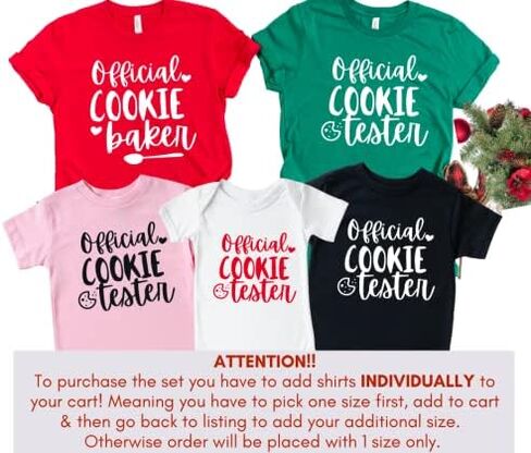 Cookie Baking Crew Tester Shirt, Christmas Baking Squad Matching Family Christmas Shirts for Holiday Pictures, Family Christmas Pjs Matching Sets, Christmas Pajamas for Family, Kids, Baby. Multicolor in Saudi Arabia