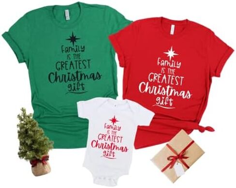 Family is The Greatest, Christmas Pjs Family Sets, Cute Family Christmas Matching Sets 2021, Personalized Family Christmas Pajamas, Christmas Shirts for Family, Kids and Baby. Multicolor in Saudi Arabia