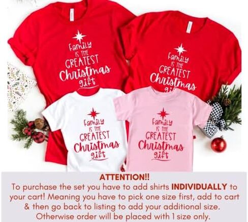 Family is The Greatest, Christmas Pjs Family Sets, Cute Family Christmas Matching Sets 2021, Personalized Family Christmas Pajamas, Christmas Shirts for Family, Kids and Baby. Multicolor in Saudi Arabia