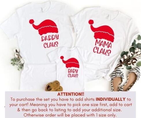 Santa Claus Matching Family Christmas Shirts for Holiday Pictures, Christmas Pjs Family Sets, Family Christmas Matching Sets 2021, Personalized Family Christmas Pajamas for Kids, Baby. Multicolor in Saudi Arabia