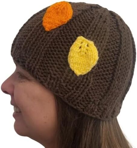 Fall Beanies HAT Adult Women Girl Wool Handmade Knitted in Saudi Arabia