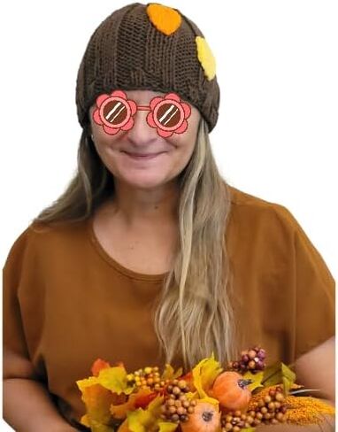 Fall Beanies HAT Adult Women Girl Wool Handmade Knitted in Saudi Arabia