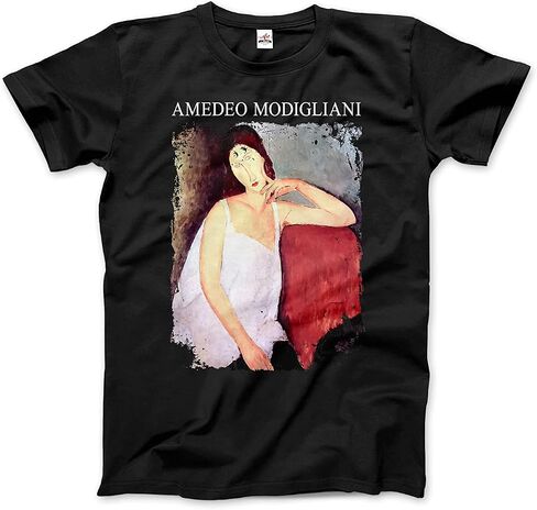 Modigliani - Portrait of Jeanne Hébuterne, 1919 Artwork T-Shirt (Adults, Kids, Short & Long Sleeve) in Saudi Arabia