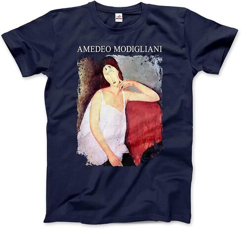 Modigliani - Portrait of Jeanne Hébuterne, 1919 Artwork T-Shirt (Adults, Kids, Short & Long Sleeve) in Saudi Arabia