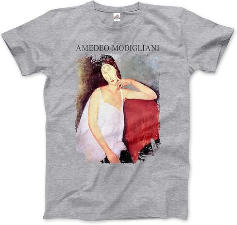 Modigliani - Portrait of Jeanne Hébuterne, 1919 Artwork T-Shirt (Adults, Kids, Short & Long Sleeve) in Saudi Arabia