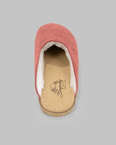 Golden Horn Pink Color Artisan Handcrafted Suede Genuine Leather Grounding Barefoot Shearling Slipper For Men Wide Toe Box Flexible Sole Lightweight Breathable Eco-Friendly Grounding Minimalist Shoes in Saudi Arabia