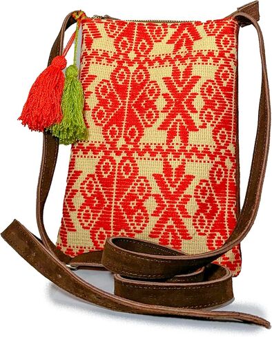 Crossbody "Angelica", made by Jühue Artesanal, Made in Mexico, Black bag, handembroidery, unique piece, Embroidered bag, Mexican embroidery, Handmade, Suede Crossbody, Crossbody embroidery in Saudi Arabia
