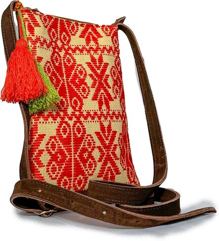 Crossbody "Angelica", made by Jühue Artesanal, Made in Mexico, Black bag, handembroidery, unique piece, Embroidered bag, Mexican embroidery, Handmade, Suede Crossbody, Crossbody embroidery in Saudi Arabia