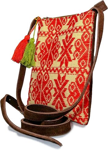 Crossbody "Angelica", made by Jühue Artesanal, Made in Mexico, Black bag, handembroidery, unique piece, Embroidered bag, Mexican embroidery, Handmade, Suede Crossbody, Crossbody embroidery in Saudi Arabia