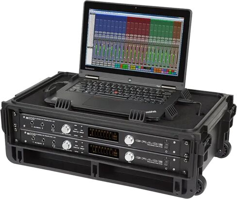 SKB Injection Molded 4U ISeries Studio Flyer Rack Case with Handle and Wheels in Kuwait