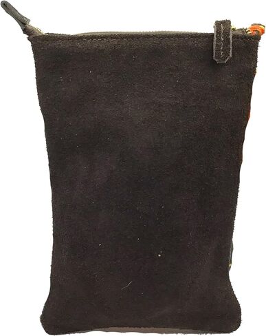Crossbody "Angelica", made by Jühue Artesanal, Made in Mexico, Grey bag, handembroidery, unique piece, Embroidered bag, Mexican embroidery, Handmade, Suede Crossbody, Crossbody embroidery in Saudi Arabia