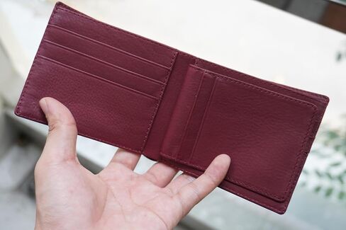 Genuine Crocodile Alligator Leather Skin Men's Bifold Wallet (Burgundy Belly) in Saudi Arabia