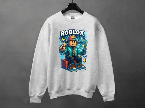 Gamer Fan Boy Sweatshirt, Cute Boys and Girls Game Birthday Sweatshirt, Roblx Fan Sweater, Youth Video Game Sweater, Kids Gaming Hoodie, Multi in Saudi Arabia