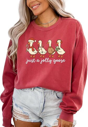 ألوان مريحة، سترة Just a Jolly Goose، سترة Funny Goose، سترة Silly Goose Girly Christmas، سترة Merry Goosey in Saudi Arabia