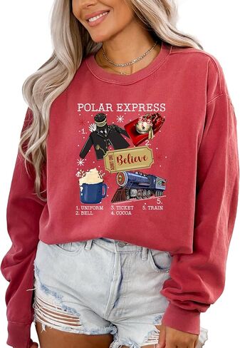 Comfort Colors, Polar Express Sweatshirt, Funny Xmas Outfit, Christmas Family Vacation, Kids Christmas Apparel, Vintage Christmas Sweater in Saudi Arabia