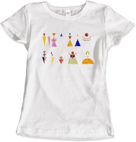Kandinsky - The Great Gate of Kiev, 1928 Artwork T-Shirt (Adults, Kids, Short & Long Sleeve) White in Saudi Arabia
