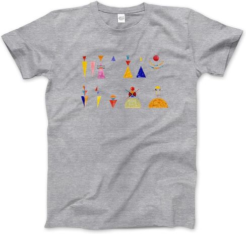 Kandinsky - The Great Gate of Kiev, 1928 Artwork T-Shirt (Adults, Kids, Short & Long Sleeve) White in Saudi Arabia