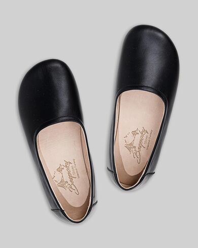 Tulip Black Color Artisan Handcrafted Genuine Leather Zero Drop Barefoot Flat Ballet Shoes for Women Wide Toe Box Flexible Sole Lightweight Breathable Eco-Friendly Grounding Minimalist Shoes in Saudi Arabia