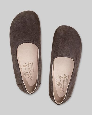 Tulip Brown Color Artisan Handcrafted Genuine Leather Zero Drop Barefoot Flat Ballet Shoes for Women Wide Toe Box Flexible Sole Lightweight Breathable Eco-Friendly Grounding Minimalist Shoes in Saudi Arabia