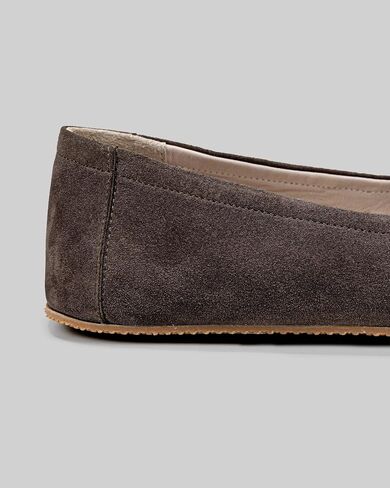Tulip Brown Color Artisan Handcrafted Genuine Leather Zero Drop Barefoot Flat Ballet Shoes for Women Wide Toe Box Flexible Sole Lightweight Breathable Eco-Friendly Grounding Minimalist Shoes in Saudi Arabia
