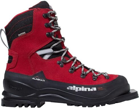 Alpina Sports Alaska 75 Leather 3 Pin 75 mm Backcountry Cross Country Nordic Ski Boots in Saudi Arabia