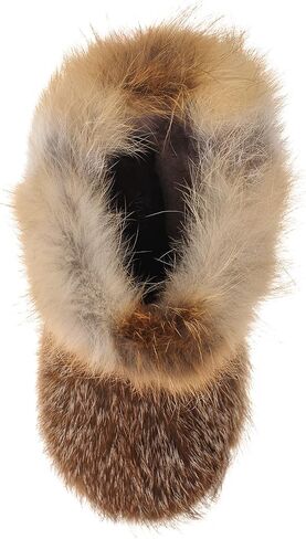 Ankle Fox Fur Boots for Women, Moutons, Winter Snow Boots, Handmade by LITVIN in Saudi Arabia