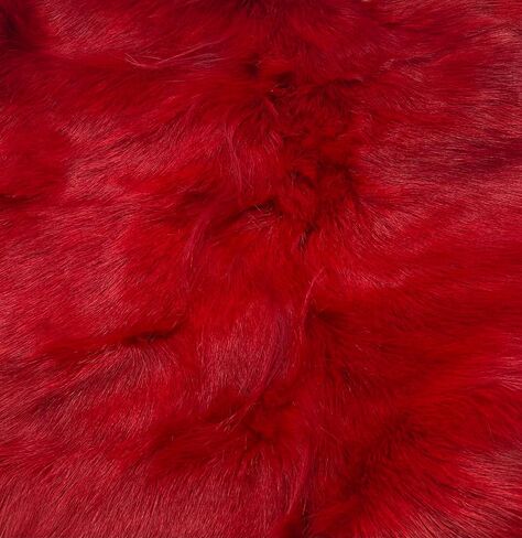 Cherry Red Goat Fur Snow Boots for Women, Mukluks, Moutons, Handmade by LITVIN in Saudi Arabia