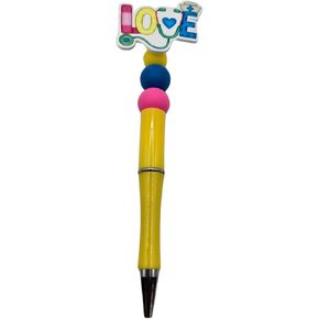 Beaded colorful pens with acrylic toppers (F) in Kuwait