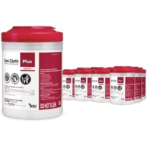 PDI Healthcare 51017M Sani-Cloth Plus Germicidal Cloth, 6" x 6-3/4" Size, Pack of 160 in Saudi Arabia