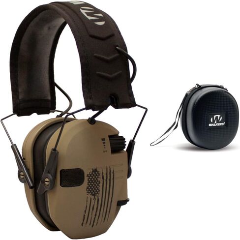 Walker's Razor Slim Electronic Duck Muff مع حزمة مكبرات صوت كاملة النطاق مع علبة واقية (عنصران) in Saudi Arabia