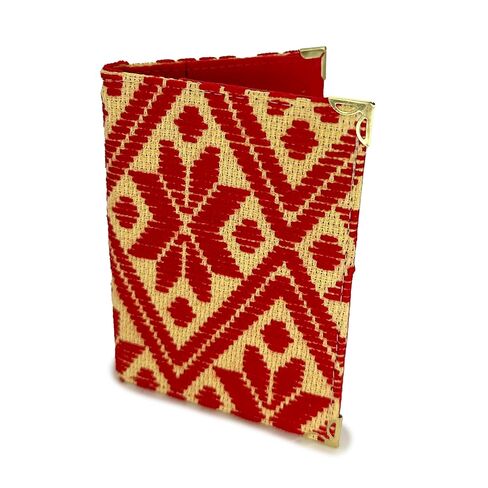 Passport holder "Nazaria", made by Jühue Artesanal, Multicolor Passport holder, Hand embroidery, Unique piece, Embroidered passport holder, Mexican embroidery, Made in Mexico, Handmade in Saudi Arabia