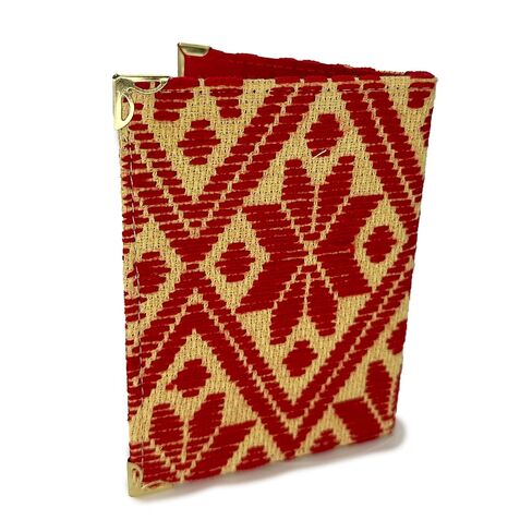 Passport holder "Nazaria", made by Jühue Artesanal, Multicolor Passport holder, Hand embroidery, Unique piece, Embroidered passport holder, Mexican embroidery, Made in Mexico, Handmade in Saudi Arabia
