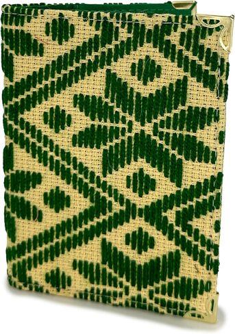 Passport holder "Nazaria", made by Jühue Artesanal, Blue Passport holder, Hand embroidery, Unique piece, Embroidered passport holder, Mexican embroidery, Made in Mexico, Handmade in Saudi Arabia