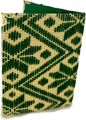 Passport holder "Nazaria", made by Jühue Artesanal, Blue Passport holder, Hand embroidery, Unique piece, Embroidered passport holder, Mexican embroidery, Made in Mexico, Handmade in Saudi Arabia
