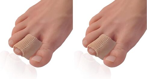 Dr. Frederick's Original 2 Piece Fabric Toe Separators - Bunion Relief Toe Spacer Set - 1 Pair Fabrigrip Toe Protectors - For Men & Women in Kuwait