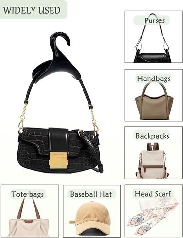 Purse Hangers for Closet, Bag Hanger 11PCS Purse Holder for Closet Backpack Hanger Hook for Organizer Storage Purses Tote Bag Backpacks Handbags(Grey) in Saudi Arabia