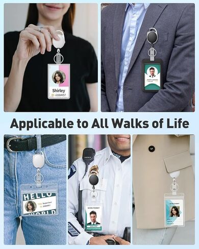 حامل شارة قابل للسحب من Waymaker، سلسلة مفاتيح معرفية مع مشبك - حامل شارة مع حلقة مفاتيح بمشبك حزام - بكرة شارة مسيحية - شارة متقاطعة in Saudi Arabia