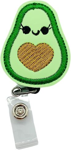 Glow In The Dark Avocado Retractable Badge Reel in Saudi Arabia