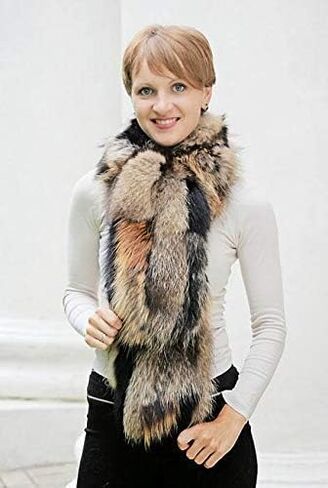 Womens Fur Scarf Detachable Collar for Jacket in Saudi Arabia