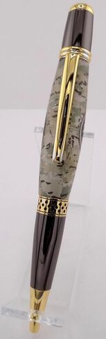 Handmade Sierra Mesa ballpoint pen. ACU camoflauge with metal USAF logo. Gunmetal and gold trim. Twist to open. Black ink. in Saudi Arabia