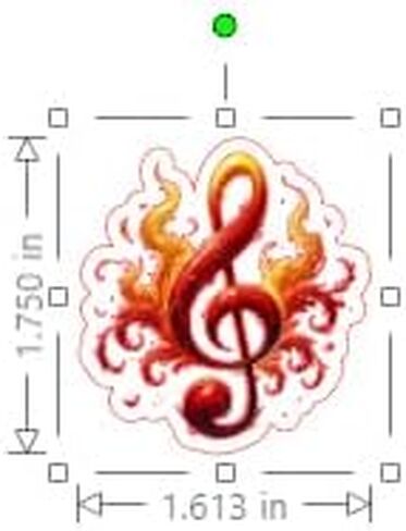 20 Handmade Colorful Music Staff Stickers Glossy Stickers for Journals, Scrapbooks, Laptops & Crafts in Saudi Arabia