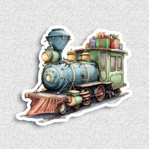 20 Handmade Vintage Christmas Stickers Glossy Stickers for Journals, Scrapbooks, Laptops & Crafts in Saudi Arabia