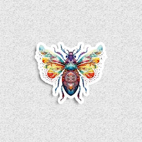 25 Handmade Watercolor Insects Stickers Glossy Stickers for Journals, Scrapbooks, Laptops & Crafts in Saudi Arabia