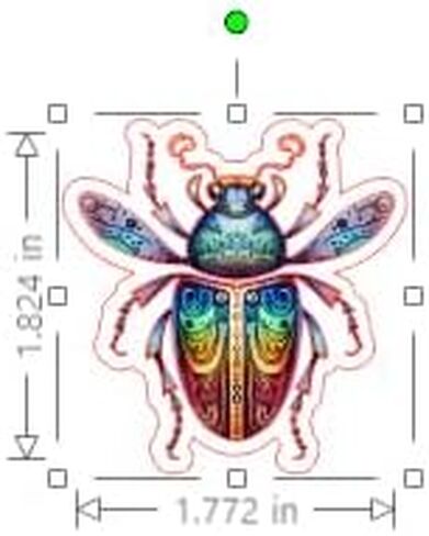 25 Handmade Watercolor Insects Stickers Glossy Stickers for Journals, Scrapbooks, Laptops & Crafts in Saudi Arabia