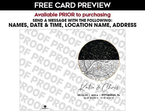 Custom Star Map & Map Greeting Card – Personalized Where It All Began Night Sky Card for Couples in Saudi Arabia
