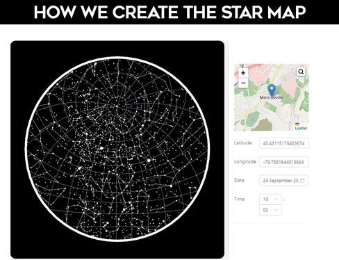 Custom Star Map & Map Greeting Card – Personalized Where It All Began Night Sky Card for Couples in Saudi Arabia