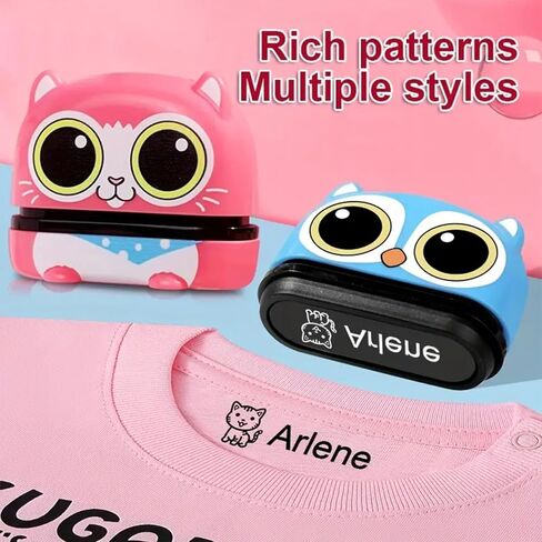 ختم اسم شخصي مخصص لملابس الأطفال، علامات نسيج دائمة مقاومة للماء وقابلة للغسل لملابس الأطفال وملصقات علامات الاسم المخصصة لغرفة الأطفال (باندا) in Kuwait