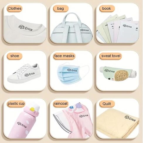 ختم اسم شخصي مخصص لملابس الأطفال، علامات نسيج دائمة مقاومة للماء وقابلة للغسل لملابس الأطفال وملصقات علامات الاسم المخصصة لغرفة الأطفال (باندا) in Kuwait