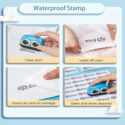 ختم اسم شخصي مخصص لملابس الأطفال، علامات نسيج دائمة مقاومة للماء وقابلة للغسل لملابس الأطفال وملصقات علامات الاسم المخصصة لغرفة الأطفال (باندا) in Kuwait